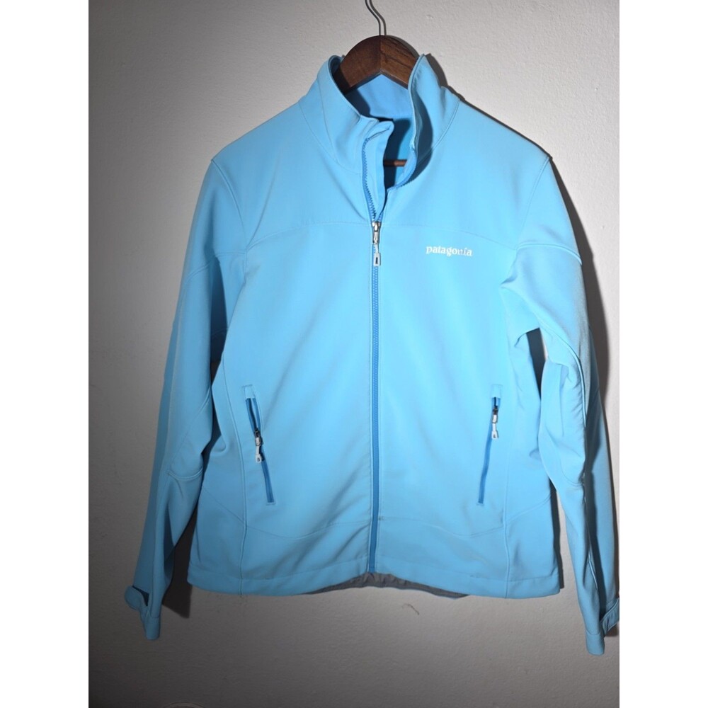 Patagonia Soft Shell Womens Blue Jacket Size L
